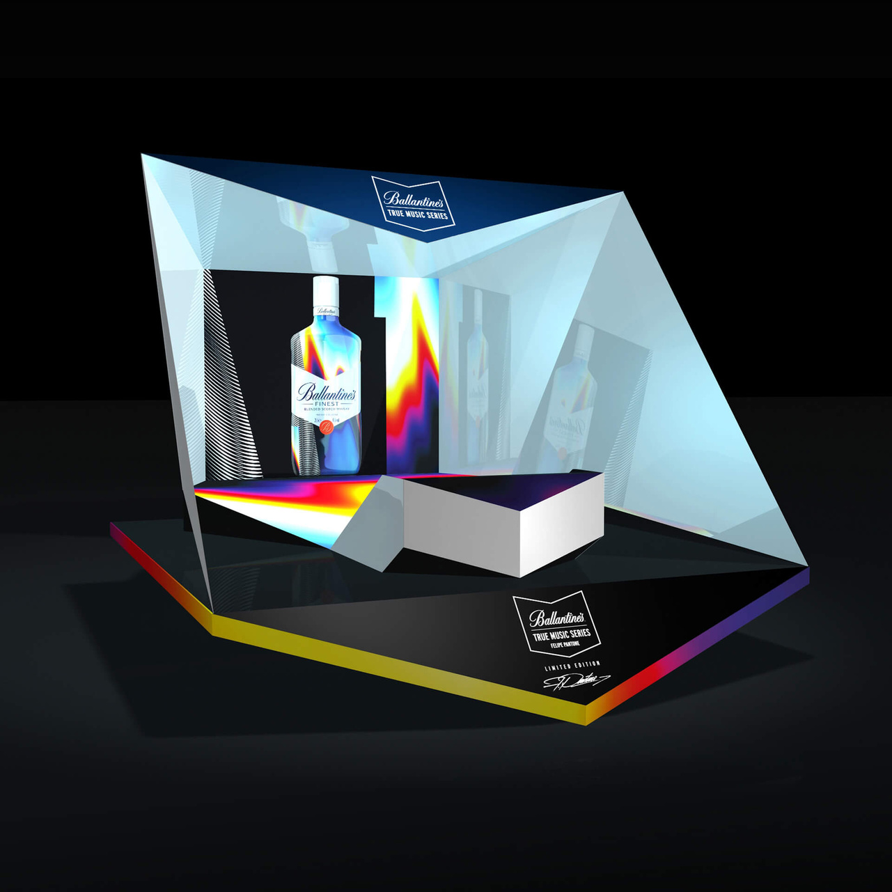 Ballantines X Felipe Pantone ~ stage + VJ booth